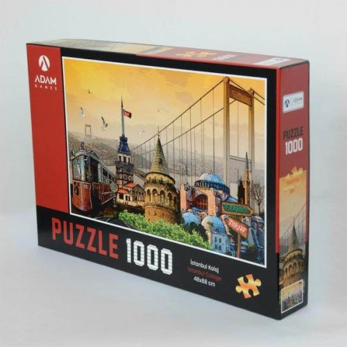 İstanbul Kolaj 1000 Parça Puzzle (48x68) - - Adam Games