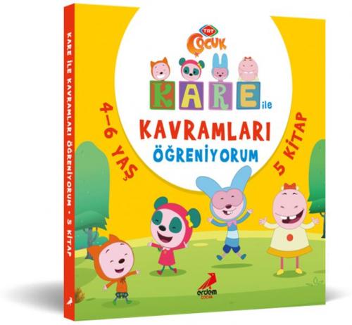 Kare ile Kavramları Öğreniyorum (5 kitap Takım) - Neslihan Yalçın - Er