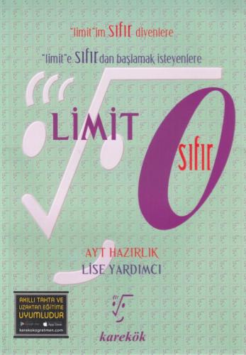 Karekök Limit Sıfır AYT Hazırlık - Saadet Çakır - Karekök Yayıncılık