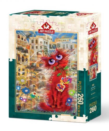 Kırmızı Kedi 4582 (260 Parça) - - Art Puzzle