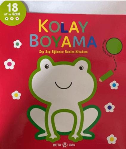 Kolay Boyama Zıp Zıp Eğlence Resim Kitabım - Kolektif - Beta Kids