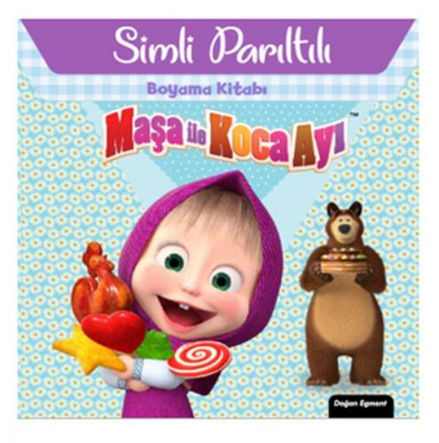 Maşa İle Koca Ayı - Simli Parıltılı Boyama Kitabı - Kolektif - Doğan E