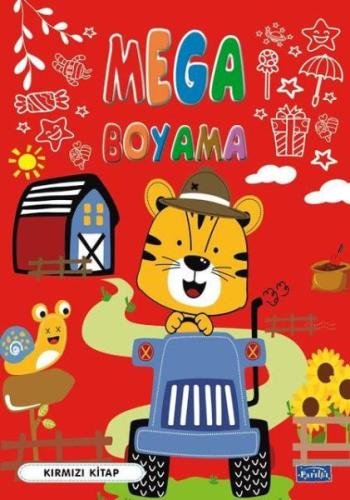 Mega Boyama Kırmızı Kitap - - Parıltı Yayınları