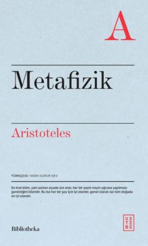 Metafizik - Aristoteles - Ketebe Yayınları