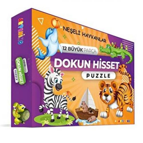 Neşeli Hayvanlar - Dokun Ve Hisset Puzzle - - Artenino Yayıncılık