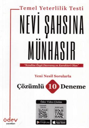 Ödev TYT Nevi Şahsına Münhasır Çözümlü 10 Deneme (Yeni) - - Ödev Yayın