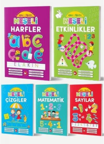 Okul Öncesi Eğitici Öğretici Neşeli Etkinlikler Seti (5 Kitap Takım) -