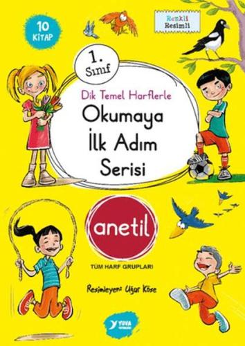 Okumaya İlk Adım Serisi Anetil Düz Yazı (10 Kitap) - Kolektif - Yuva Y