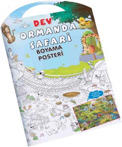 Ormanda Safari Dev Boyama Posteri - - 0-6 Yaş Yayınları