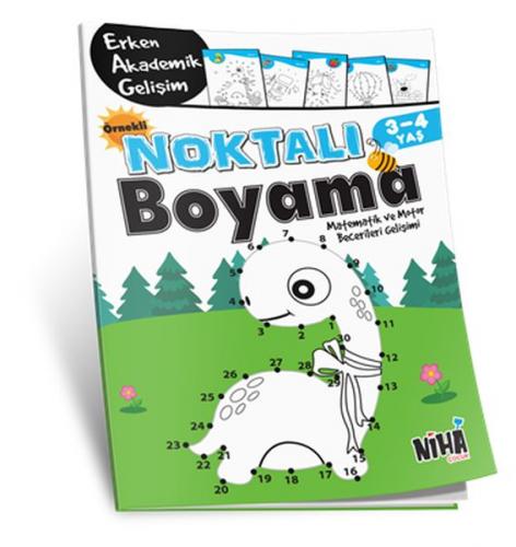 Örnekli Noktalı Boyama 3-4 Yaş - Kolektif - Niha Çocuk