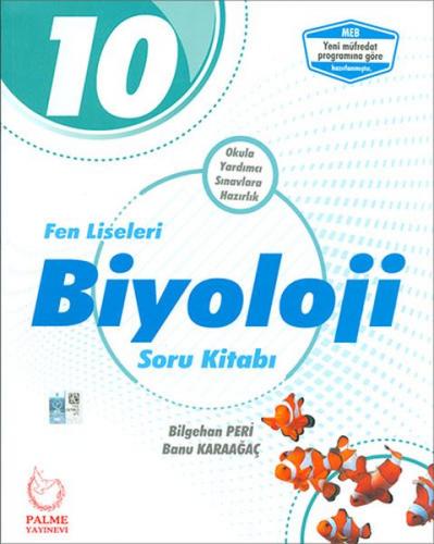 2019 10. Sınıf Fen Liseleri Biyoloji Soru Kitabı - Bilgehan Peri - Pal