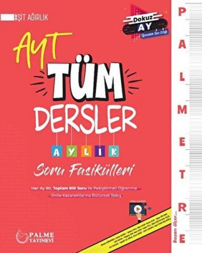 Palmetre AYT Eşit Ağırlık Tüm Dersler Aylık Çalışma Fasikülleri - Kole