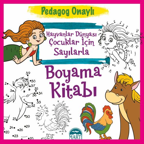 Hayvanlar Dünyası Çocuklar İçin Sayılarla Boyama Kitabı - Kolektif - M