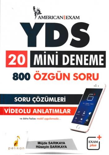 2018 YDS 20 Mini Deneme 800 Özgün Soru - Müjde Sarıkaya - Pelikan Tıp 