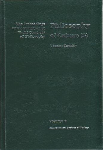 Philosophy of Culture(s) (Ciltli) - Venant Cauchy - Türkiye Felsefe Ku