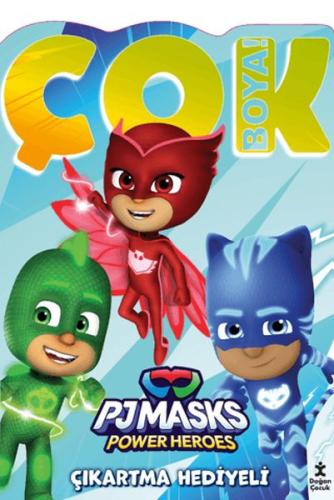 Pjmask Çok Boya! Çıkartmalı Dev Boyama Kitabı - Kolektif - Doğan Çocuk