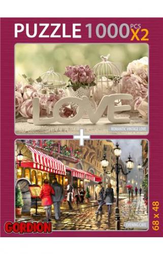 Love Evening Cafe (2X1000) Puzzle - Kolektif - Gordion Games