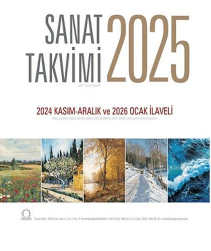 Sanat Takvimi 2025 Duvar Takvimi - Kolektif - Angora Yayıncılık