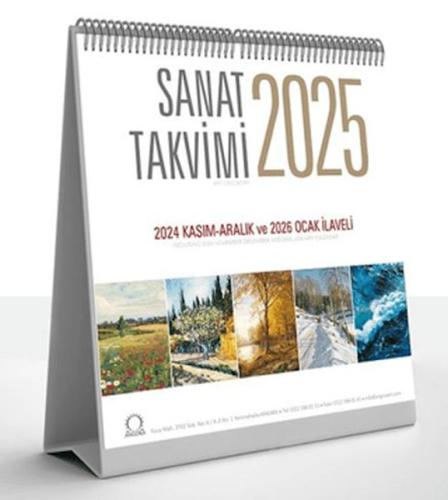 Sanat Takvimi 2025 Masa Takvimi - Kolektif - Angora Yayıncılık