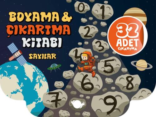 Sayılar Boyama ve Çıkartma Kitabı - - Çikolata Yayınevi