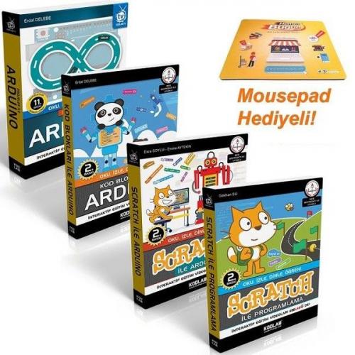 Scratch ile Arduino Eğitim Seti (4 Kitap) - Kolektif - Kodlab Yayın Da