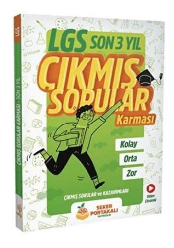 Şeker Portakalı Yayıncılık 8. Sınıf LGS Son 3 Yıl Çıkmış Sorular Karma