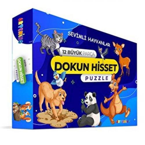 Sevimli Hayvanlar - Dokun Ve Hisset Puzzle - - Artenino Yayıncılık