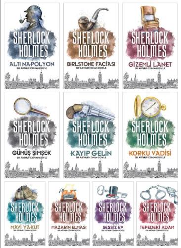 Sherlock Holmes Seti - 10 Kitap Takım - Sir Arthur Conan Doyle - Halk 