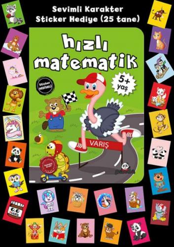 Stickerlı 5+ Yaş Hızlı Matematik - Pedagog Afife Çoruk - Beyaz Panda Y