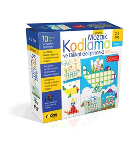 Stickerlı Mozaik Kodlama ve Dikkat Geliştirme - 2 - Kolektif - Piar Ki