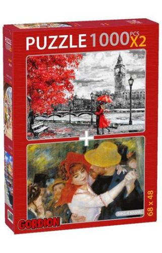 Street Of London - Dance At Bougival Puzzle (2 X 1000 Parça) - Şükrü Ç