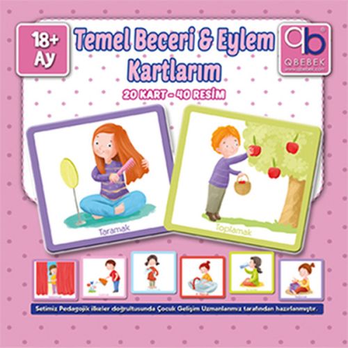 Q Bebek Temel Beceri ve Eylem Kartlarım - Kolektif - Q Bebek