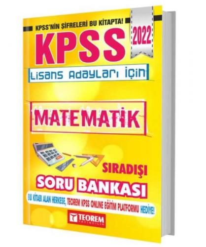 2022 KPSS Lisans Matematik Sıradışı Soru Bankası - Kolektif - Teorem Y