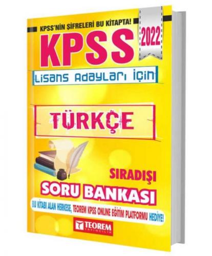 2022 KPSS Lisans Türkçe Sıradışı Soru Bankası - Kolektif - Teorem Yayı