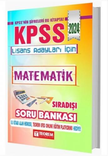 Teorem Yayınları 2024 KPSS Matematik Sıradışı Soru Bankası - Komisyon 