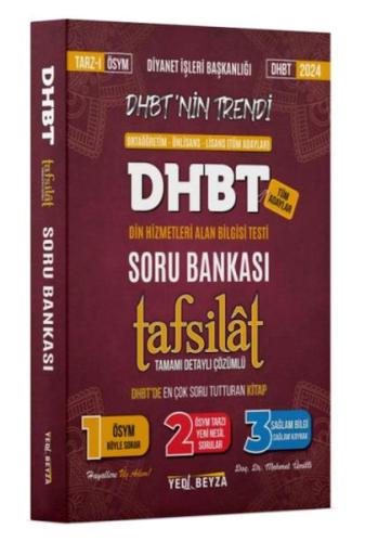 YediBeyza 2024 Dhbt Tafsilât Tamamı Çözümlü Soru Bankası - Dr. Mehmet 