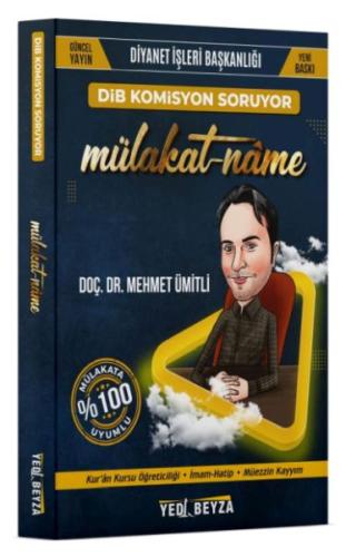 YediBeyza 2024 Dib Mülakt Kitabı Mülakatname - Doç. Dr. Mehmet Ümitli 