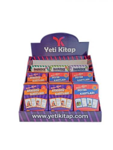 Yeti Eğitim Kartları Standı (27 Kutu Kart ) - Komisyon - Yeti Kitap