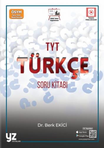 YZ Yayınları TYT Türkçe Soru Kitabı - Berk Ekici - YZ Yayınları